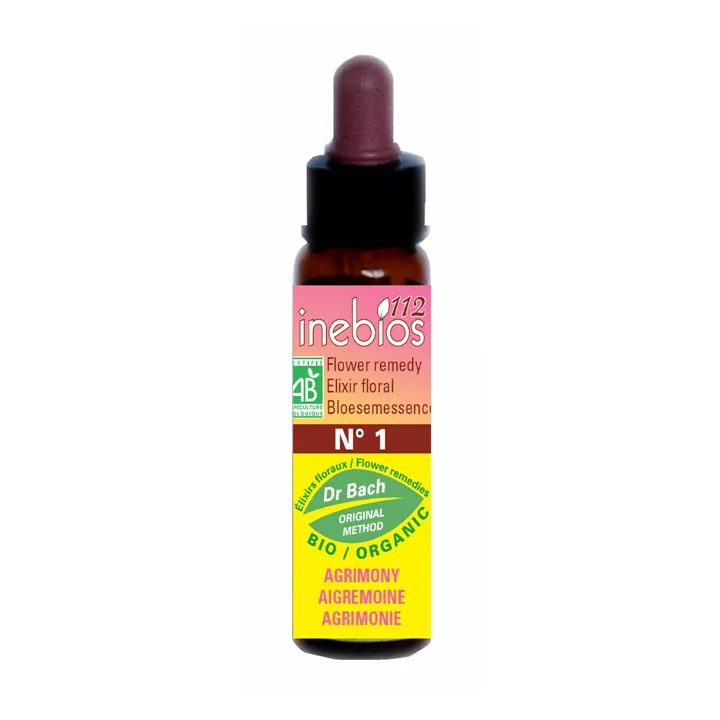 Inebios Fleur de Bach n°1 Agrimony Aigremoine Bio 10 ml