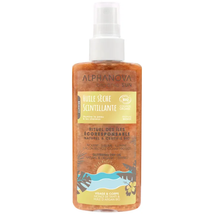 Alphanova Organic Sun Huile Sèche Scintillante Bio 125 ml