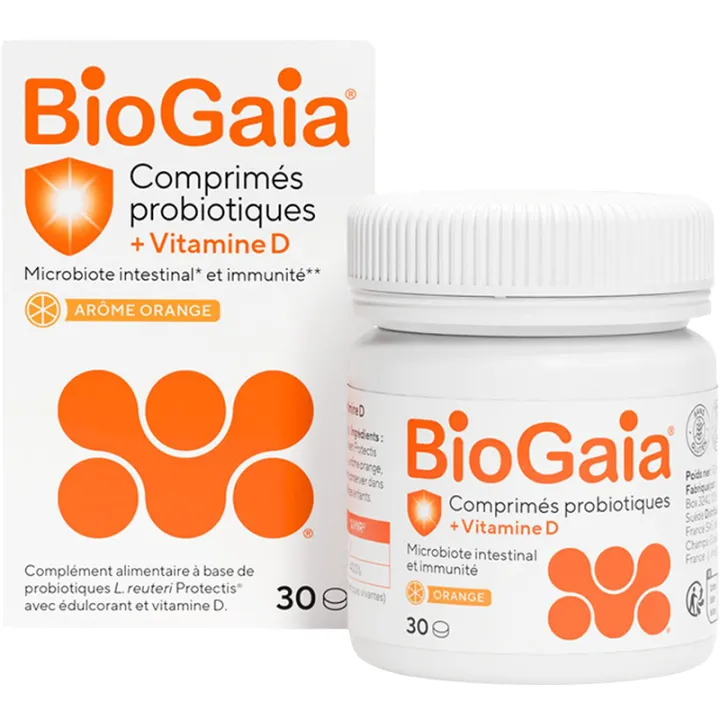BioGaia Probiotiques Vitamine D 30 Comprimés à Croquer