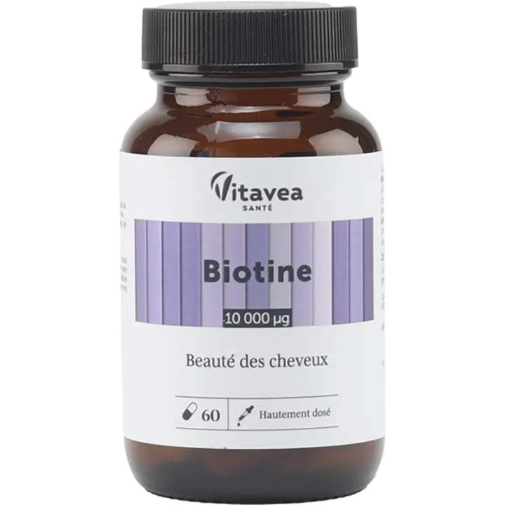 Vitavea Biotine 10 000 µg Cheveux & Ongles 60 gélules