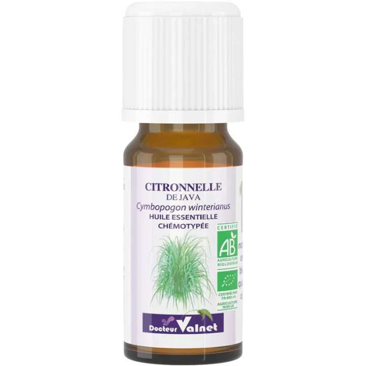 Huile Essentielle Bio Citronnelle de Java Dr Valnet 10 ml