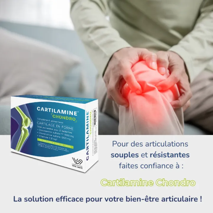 Cartilamine Chondro 60 comprimés Vital Santé