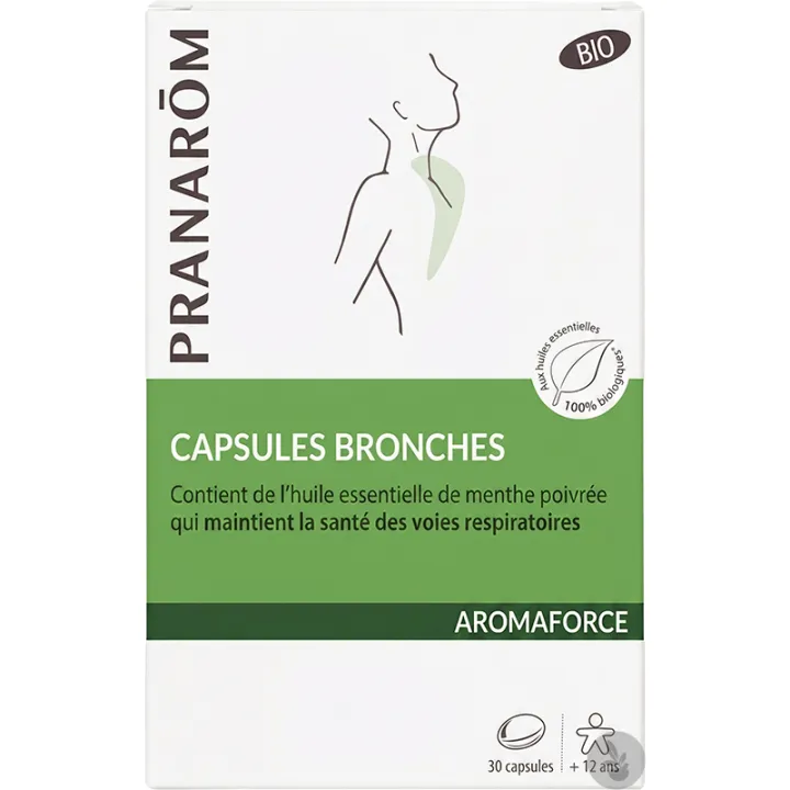 Pranarôm Aromaforce Capsules Bronches Bio 30 capsules