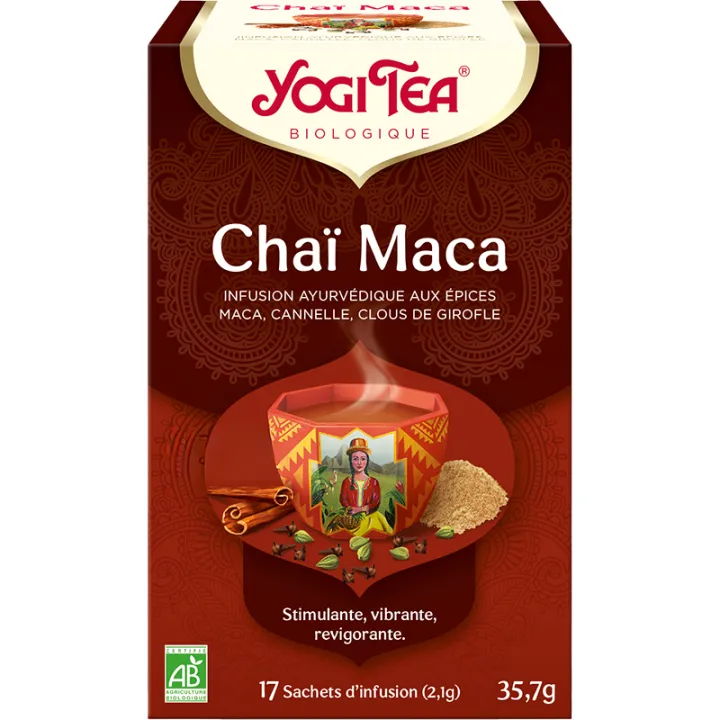 Yogi Tea Chaï Maca Infusion Bio 17 sachets