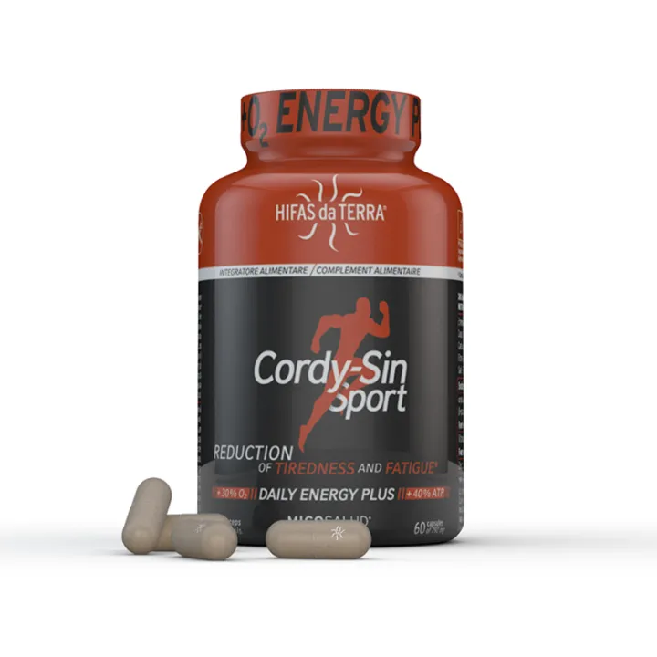 Hifas da Terra Cordy-Sin Sport Cordyceps sinensis 60 gélules