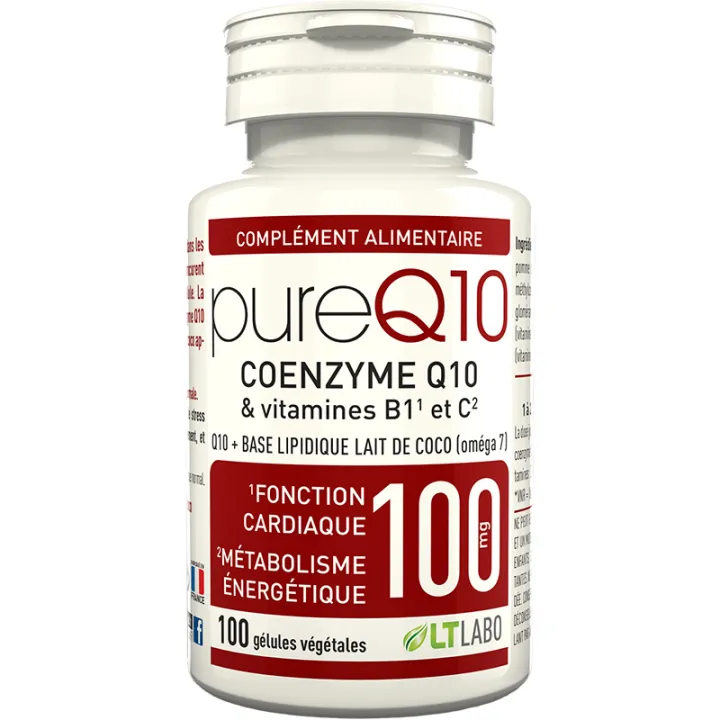 LT Labo Pure Q10 Coenzyme Q10 et Vitamines 100 gélules