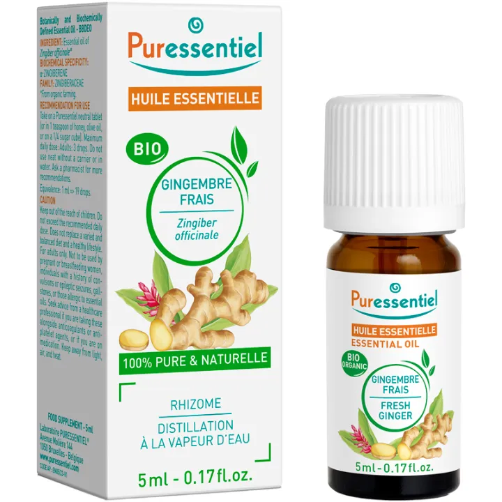 Huile essentielle Gingembre Bio 5 ml Puressentiel