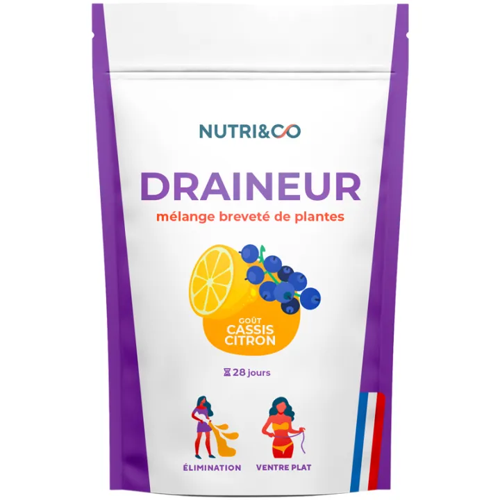 Nutri&Co Complexe Végétal Poudre Cassis & Plantes - Cassis Citron - 28 jours