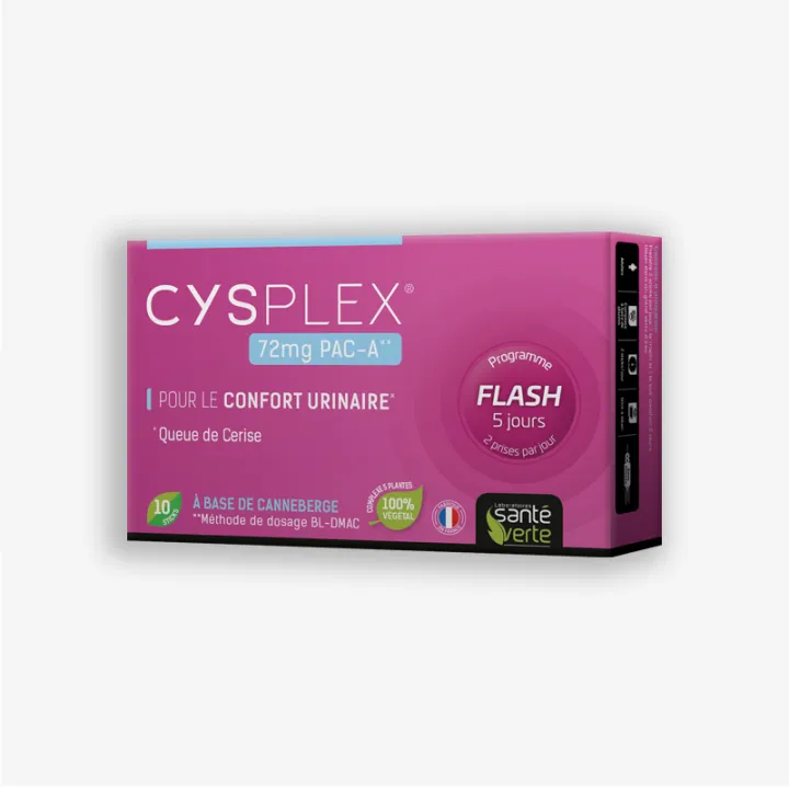 Santé Verte Cysplex Confort Urinaire 10 Sticks
