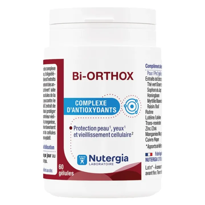 Bi-Orthox Nutergia Complexe d'Antioxydants 60 gélules
