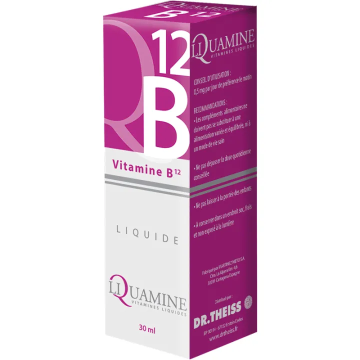 Liquamine Vitamine B12 liquide 30 ml – Dr Theiss
