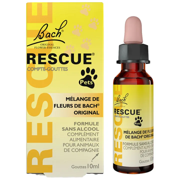 Rescue Pets Jour Fleurs de Bach pour Animaux - Sans alcool - 10 ml