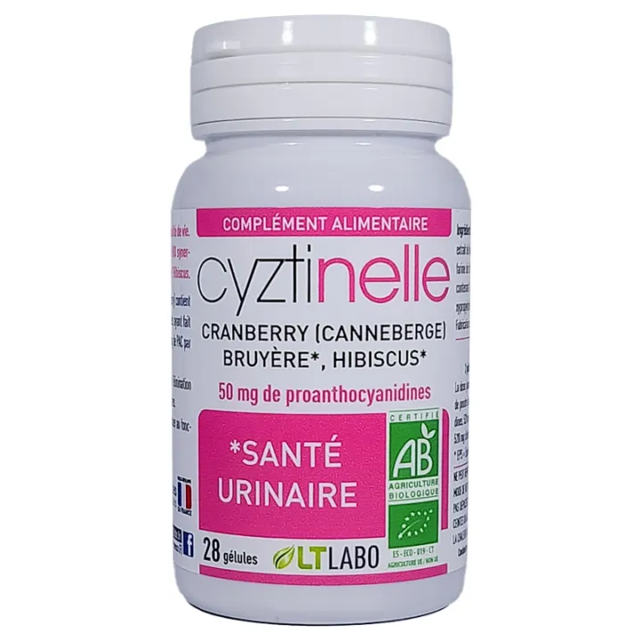Cystinelle Gênes urinaires LT Labo 30 gélules