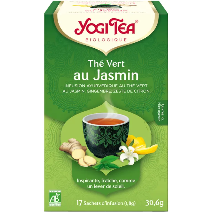 Yogi Tea Thé Vert Jasmin Good Morning Bio 17 sachets