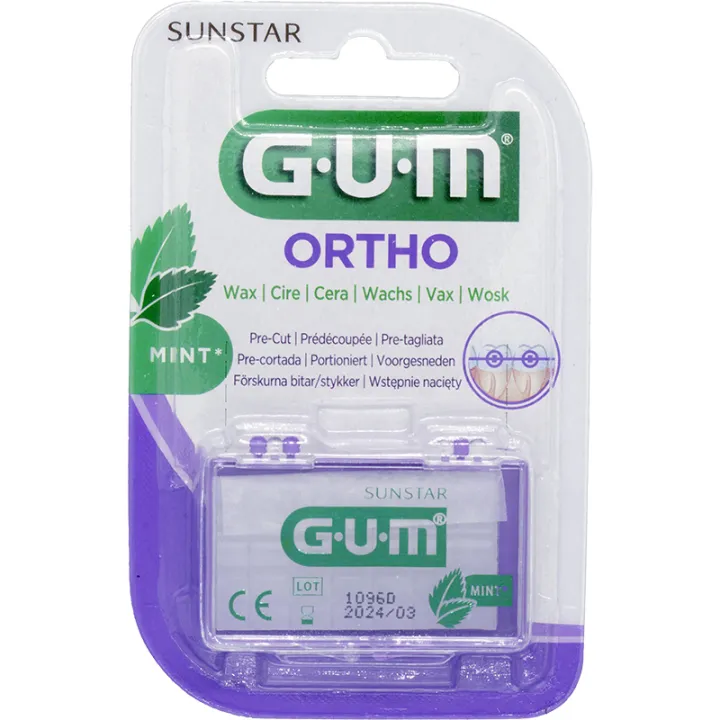 Sunstar GUM Ortho Cire Orthodontique Prédécoupée