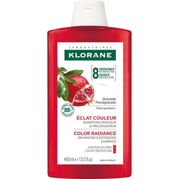 Klorane Shampooing Raviveur Éclat Couleur à la Grenade 400 ml