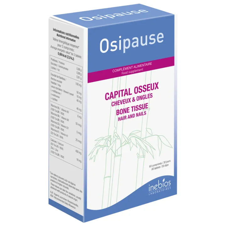 Inebios Osipause Capital Osseux Cheveux & Ongles 60 comprimés