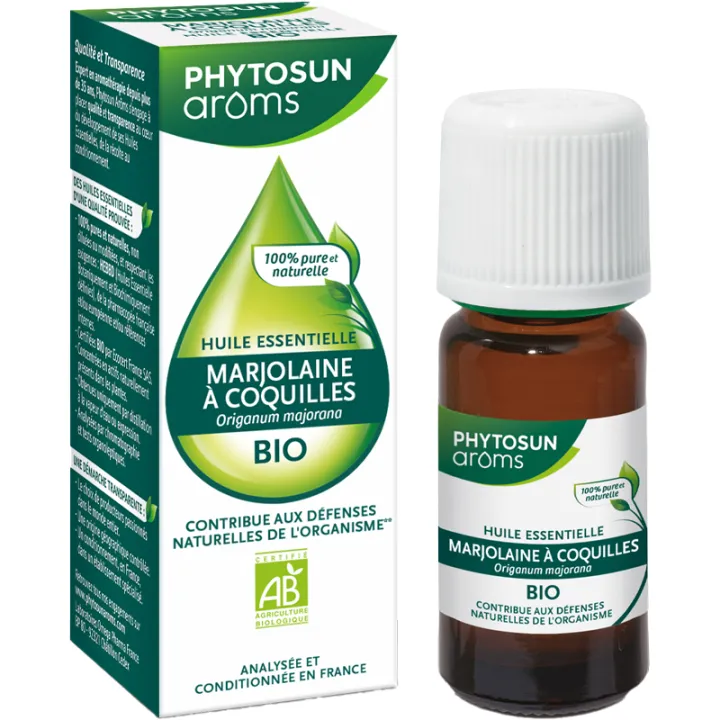 Huile essentielle bio de marjolaine à coquilles – Phytosun Arôms