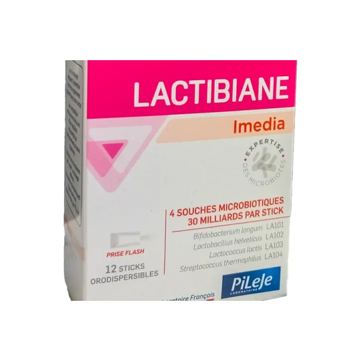 Lactibiane Imedia Pileje Ferments Lactiques 12 Sticks Orodispersibles