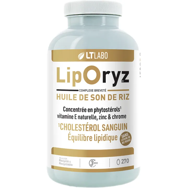 LT Labo Liporyz Huile de Son de Riz 270 capsules