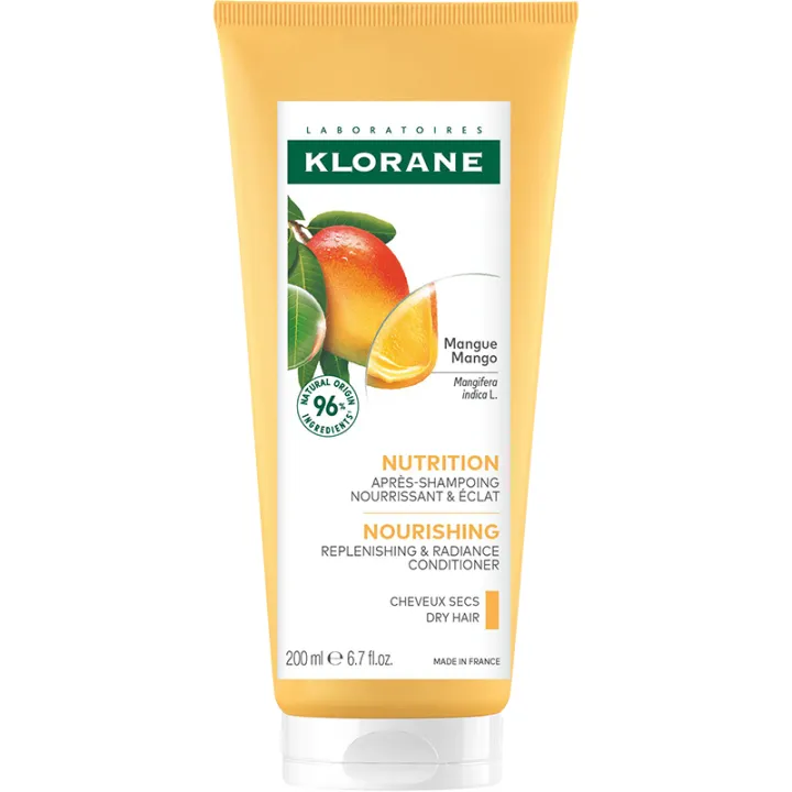 Klorane Après-Shampoing Nutrition et Éclat Beurre de Mangue 200 ml