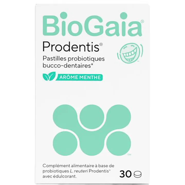 BioGaia Prodentis Probiotiques Bucco-Dentaires Menthe 30 Pastilles