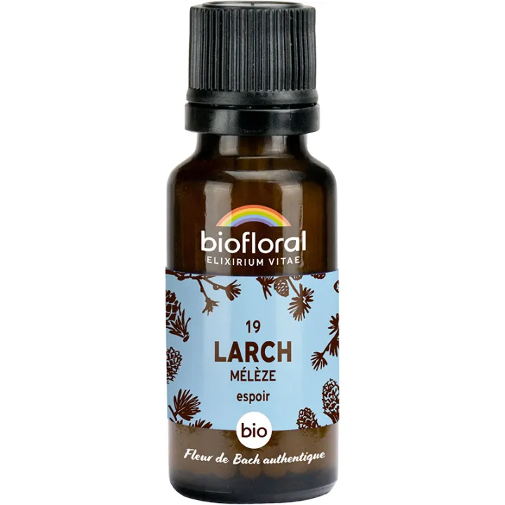 Fleur de Bach n°19 Larch bio en granules sans alcool 19,5 g – Biofloral