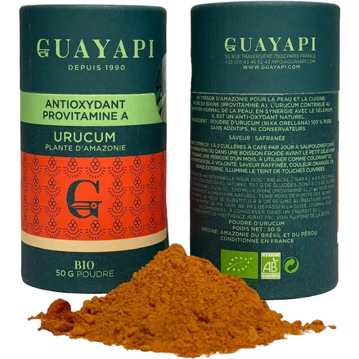 Guayapi Urucum Bio 80 comprimés