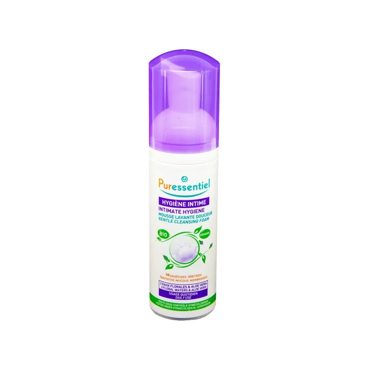 Puressentiel Mousse lavante Douceur hygiène intime bio 150ml