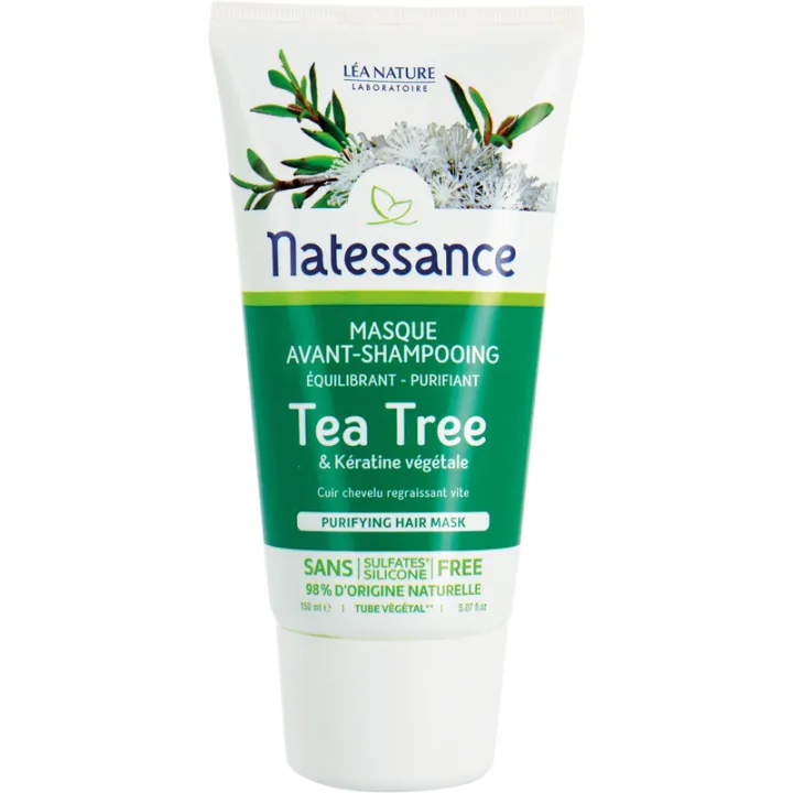 Natessance Masque Avant-Shampooing Purifiant Tea Tree Bio 150 ml