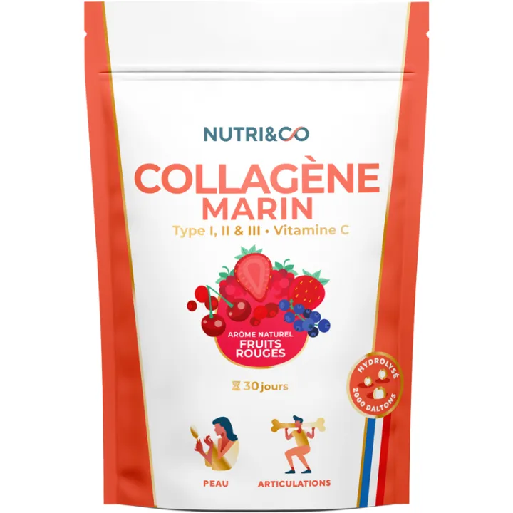 Nutri&Co Le Collagène Marin Fruits Rouges 180 g