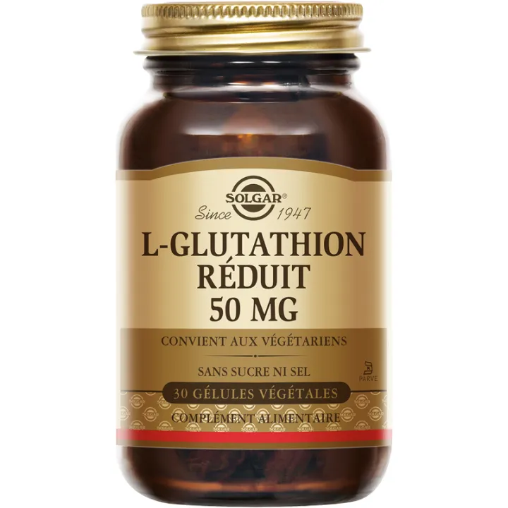 Solgar L-Glutathion réduit 50 mg 30 gélules