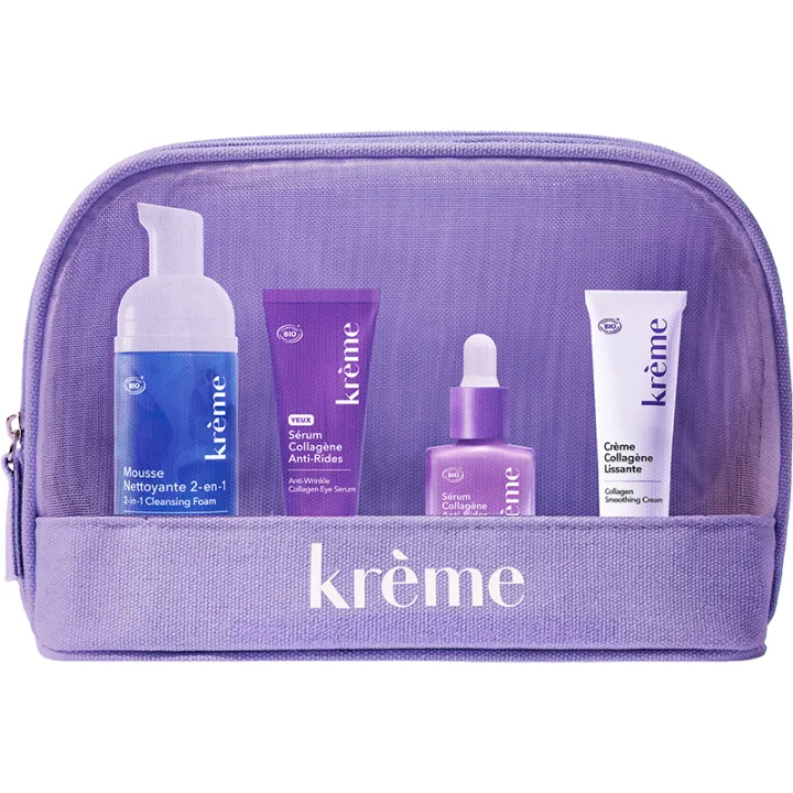 Krème Trousse Rituel Lissant Anti-Rides bio - 4 soins format voyage