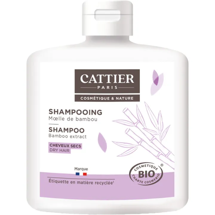 Cattier Shampooing Cheveux Secs Moelle de Bambou 250 ml