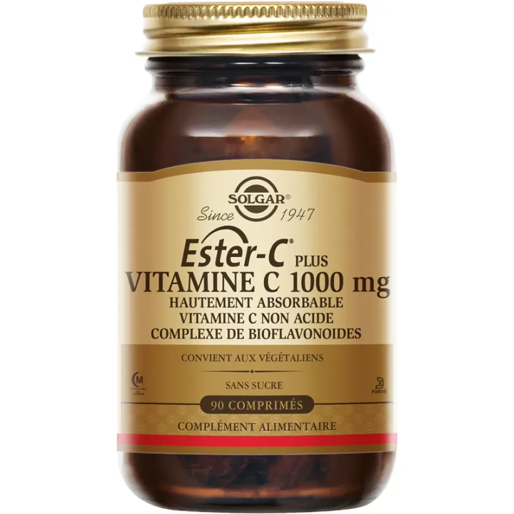 Solgar Ester-C Plus Vitamine C 1000 mg 90 comprimés