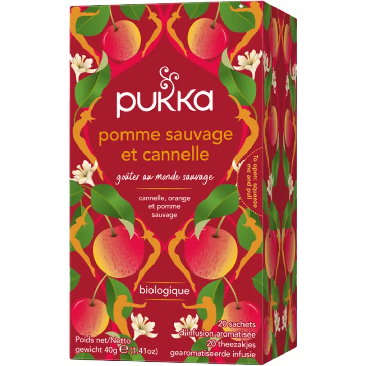 Pomme Sauvage & Cannelle Infusion Bio 20 sachets Pukka