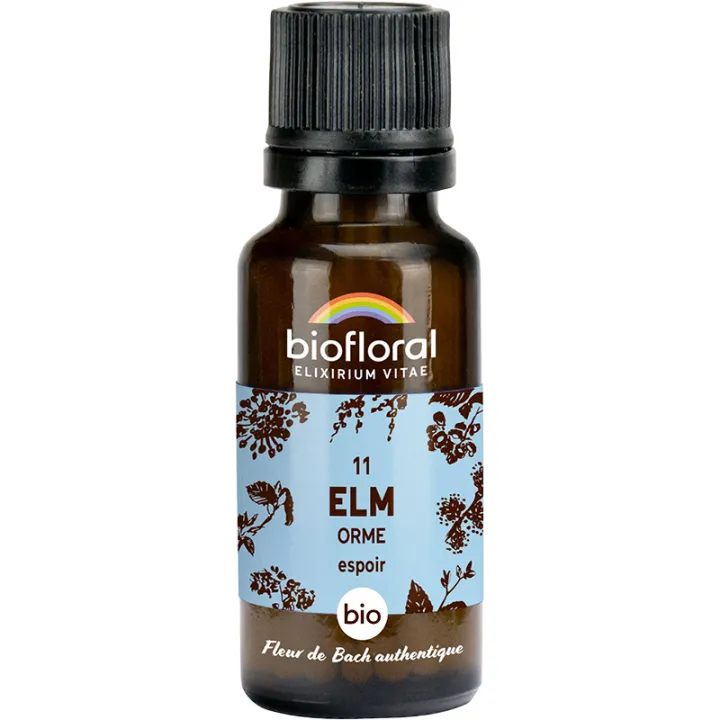 Fleur de Bach n°11 Elm bio en granules sans alcool 19,5 g – Biofloral
