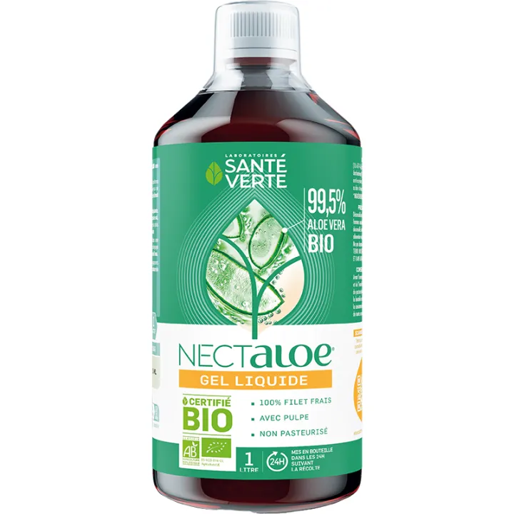 Nectaloe gel d’aloe vera bio à boire 1 L – Santé Verte