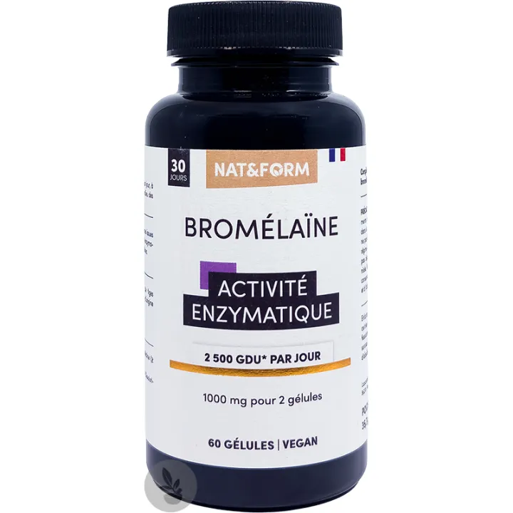 Nat & Form Bromélaïne 60 Gélules