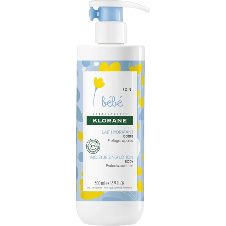 Klorane Bébé Lait Hydratant Corps au Calendula Bio 500 ml