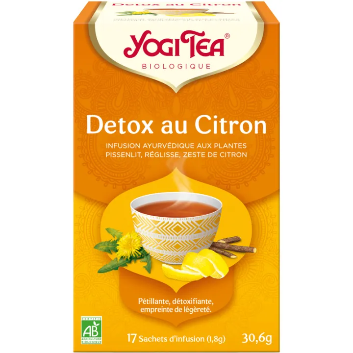 Yogi Tea Detox Citron Infusion Bio 17 sachets