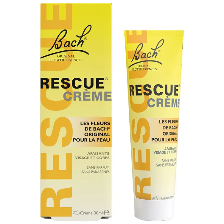 Rescue Crème Apaisante Visage et Corps Fleurs de Bach - 30 g