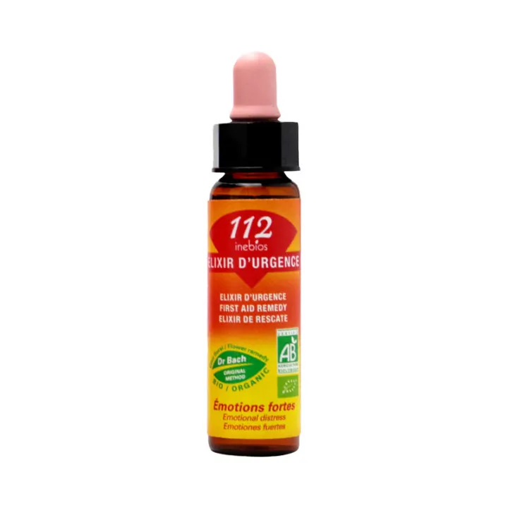 Inebios 112 Élixir d'Urgence Émotion Forte Bio 10 ml