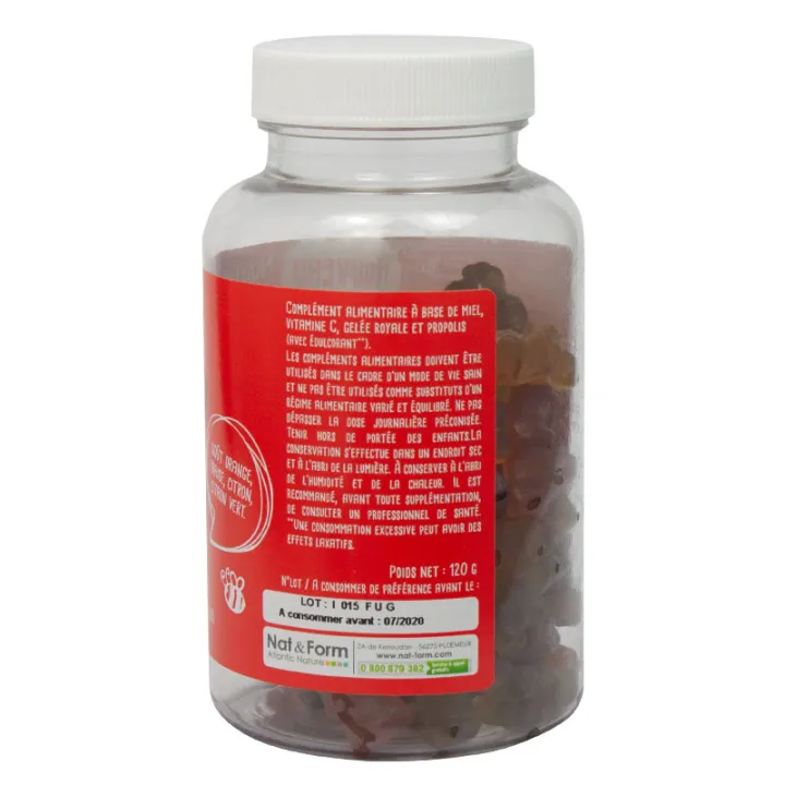 Nat & Form Juniorours+ Immunité gummies 60 Oursons