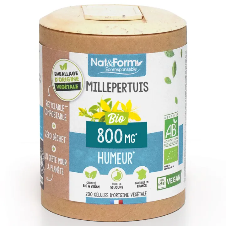 Millepertuis Bio 200 gélules Nat & Form