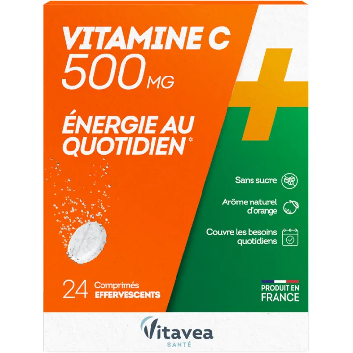 Vitavea Vitamine C 500 mg Énergie 24 comprimés effervescents