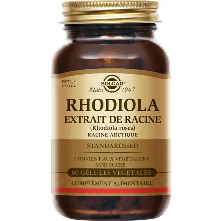 Solgar Rhodiola Extrait de racine 60 gélules végétales