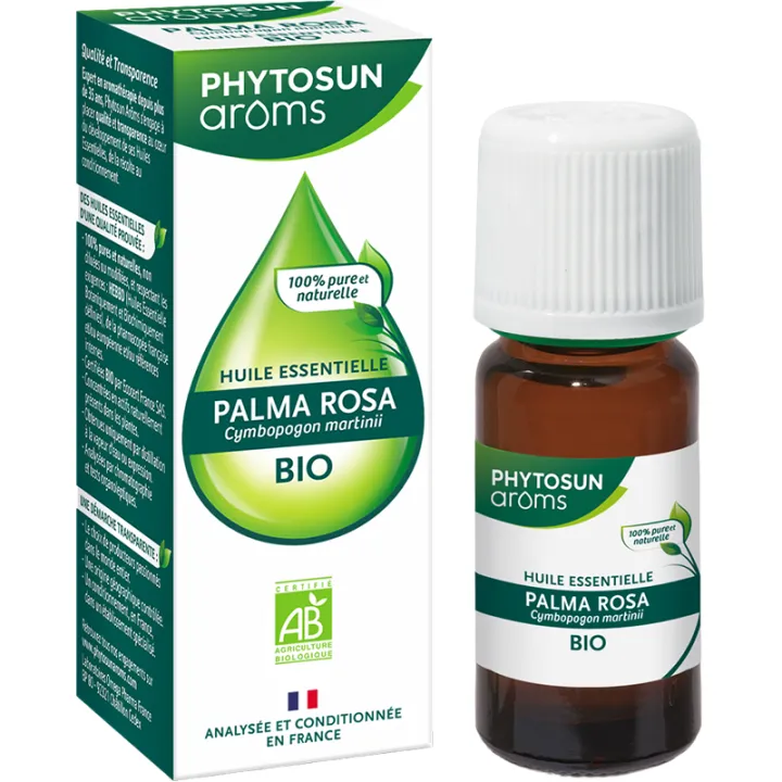 Huile essentielle bio de palmarosa – Phytosun Arôms
