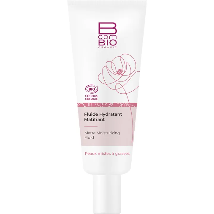 BcomBIO Fluide Hydratant Matifiant Zinc PCA 50 ml