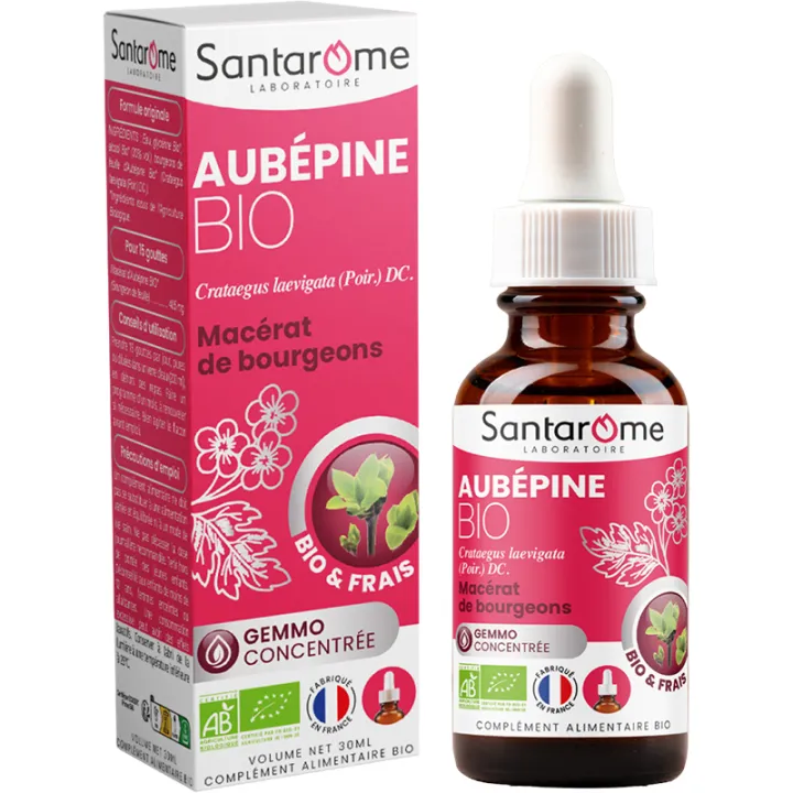 Santarome Macérat de Bourgeons d’Aubépine Bio – 30 ml